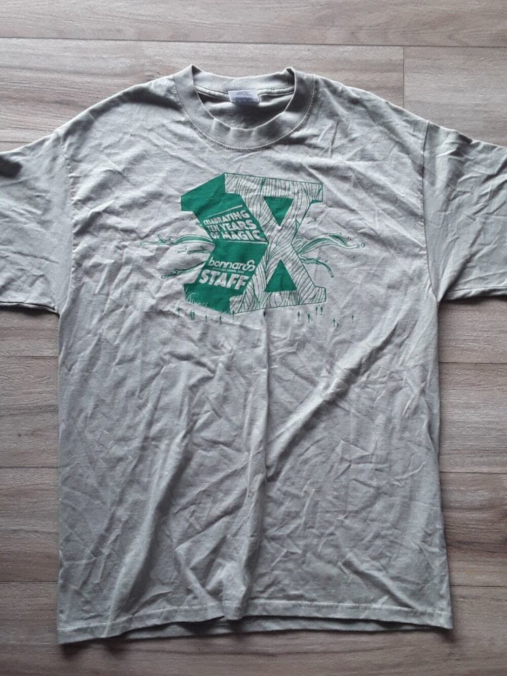 Bonnaroo 2011 Staff T-Shirt ⢠Music and Arts Fest ⢠Rare Crew Volunteer Shirt ā¢